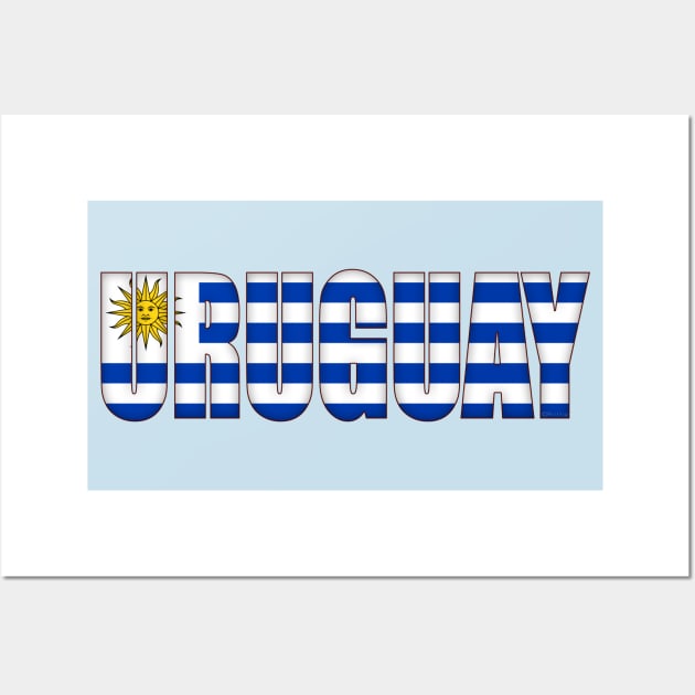 Uruguay Wall Art by SeattleDesignCompany